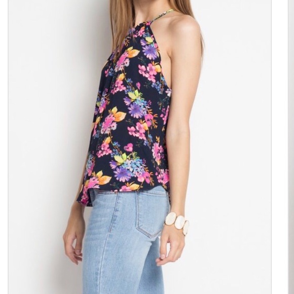 Floral Racerback Tank - Picture 2 of 4